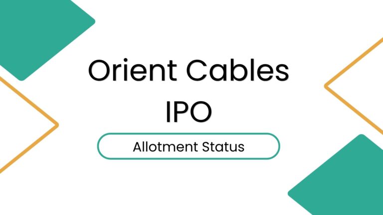 Orient Cables IPO Allotment Status Check