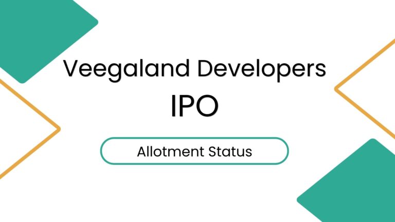Veegaland Developers IPO Allotment Check Online via MUFG Intime
